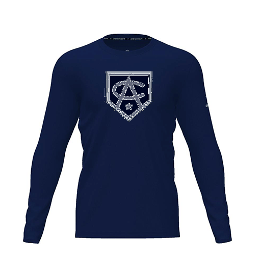 [FTLCDFNV-YXS-LOGO3] Dri Fit Performance T-Shirt (Youth XS, Navy, Logo 3, Long Sleeve)