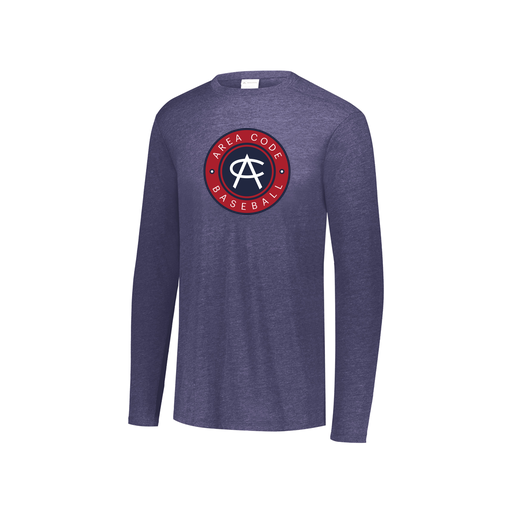 [FTLCUBNV-YS-LOGO1] Youth LS Ultra-blend T-Shirt (Youth S, Navy, Logo 1)