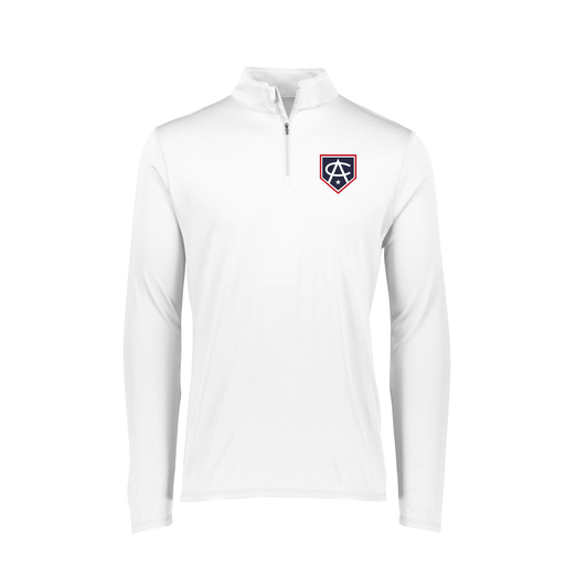 [2787.005.XS-LOGO3] Ladies Dri Fit 1/4 Zip Shirt (Female Adult XS, White, Logo 3)