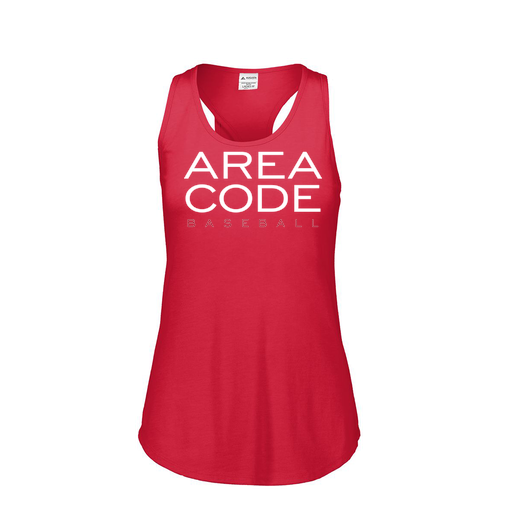 [3078.V96.S-LOGO2] Ladies Tri Blend Tank Top (Female Adult S, Red, Logo 2)