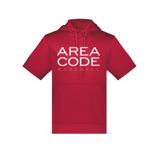 [6871.083.S-LOGO2] Men's Dri Fit Short Sleeve Hoodie (Adult S, Red, Logo 2)