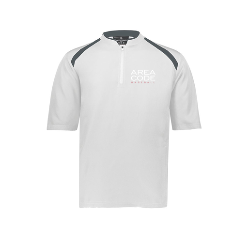 [229581-AS-WHT-LOGO2] Men's Dugout Short Sleeve Pullover (Adult S, White, Logo 2)