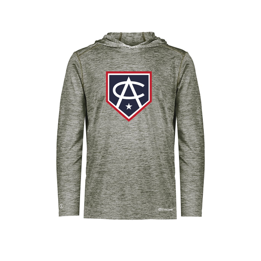 [FOLHCGGY-AS-LOGO3] Decker Men's Charge Hoodie (Adult S, Gray, Logo 3)