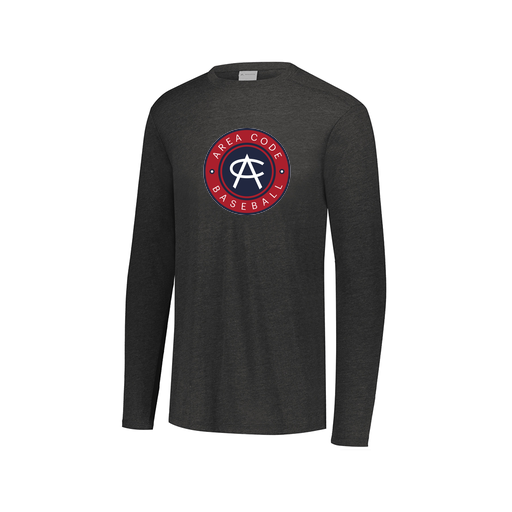 [FTLCUBBK-AXS-LOGO1] Decker Men's Tri-Blend T-Shirt - Long Sleeve (Adult XS, Black, Logo 1)